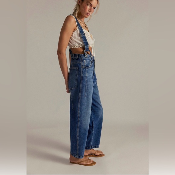 We The Free/Free People Berkley Suspender Jeans NWT SIZE 26 - Picture 5 of 8